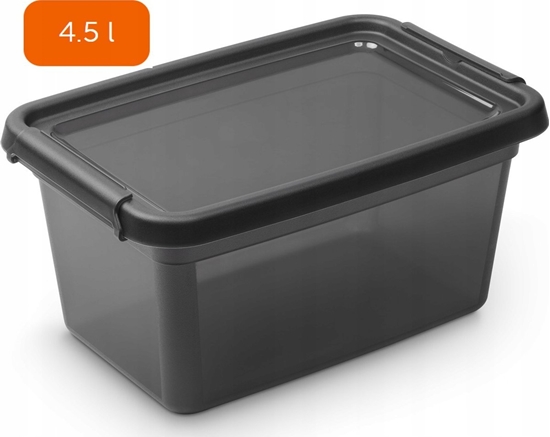 Изображение Moxom Pojemnik do przechowywania MOXOM BaseStore Color, 4,5l, coal, transparentny czarny