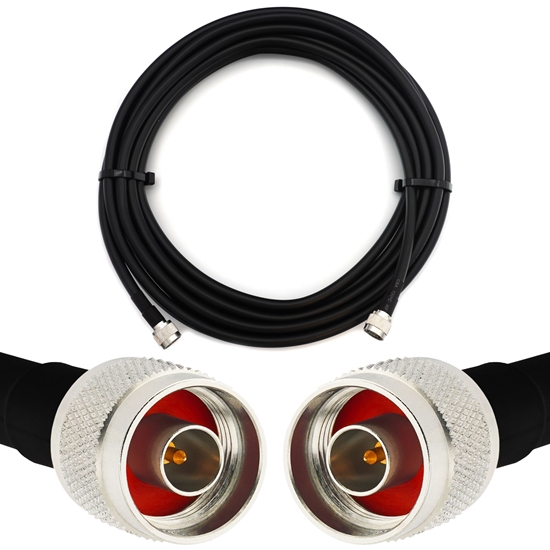 Picture of N Male to N Male 12m Flexible Coaxial Cable — LMR400 UF UltraFlex equivalent