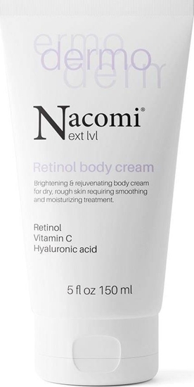 Picture of Nacomi Next Level Dermo - Rozjaniajco-odmadzajcy krem do ciaa z retinolem i witamin C, 150 ml