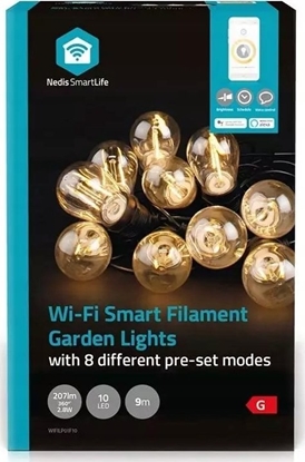 Attēls no Nedis Nedis WIFILP01F10 inteligentne owietlenie Inteligentny kinkiet Wi-Fi Czarny