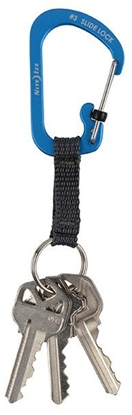 Picture of Nite Ize Karabiczyk z kókiem do kluczy SlideLock stal nierdzewna niebieski