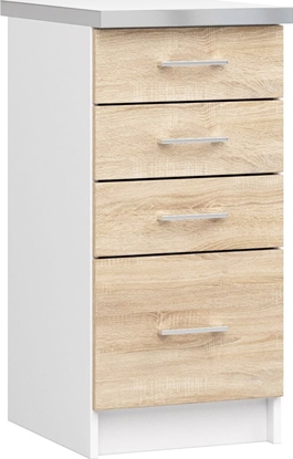 Picture of Nore Virtuvin spintel NORE Lima S40 su 4-iais staliais, baltos/uolo spalvos