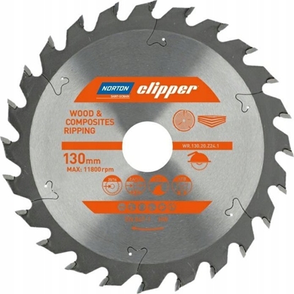 Picture of Norton NORTON PIA TARCZOWA 130mm x 20mm x 24z DREWNO I KOMPOZYTY ATB (2,6 / 1,6)