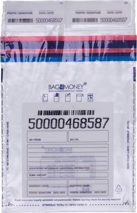 Изображение Office Products Koperta bezpieczna OFFICE PRODUCTS, B5, 190x260mm, 50szt., transparentna