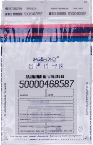 Изображение Office Products Koperta bezpieczna OFFICE PRODUCTS, B5, 190x260mm, 50szt., transparentna