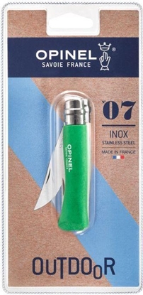 Attēls no Opinel Opinel pocket knife No. 07 Beech Wood, Green Meadow