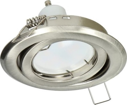 Изображение Orno UTRI RM ramka dekoracyjna oprawy punktowej, MR16/GU10 max 50W, okrga, regulowana, satyna,AD-OD-6176/N