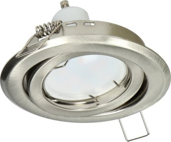 Изображение Orno UTRI RM ramka dekoracyjna oprawy punktowej, MR16/GU10 max 50W, okrga, regulowana, satyna,AD-OD-6176/N