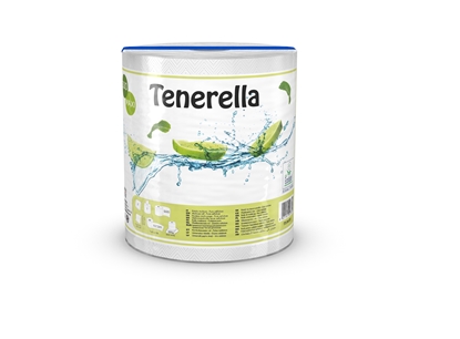 Picture of Papīra dvieļi TENERELLA, 2 slāņi, 107 m, 500 loksnes, 1 rullis
