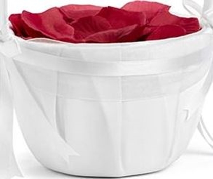 Изображение Party Deco Koszyczek na patki ró lub pienidze, biay, 26 cm. uniwersalny