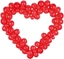 Picture of PartyDeco Girlanda balonowa ze stelaem Serce czerwone DIY