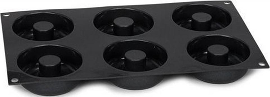 Picture of Patisse ksztat pczka 29 x 17 cm czarny silikon 6 przedziaów