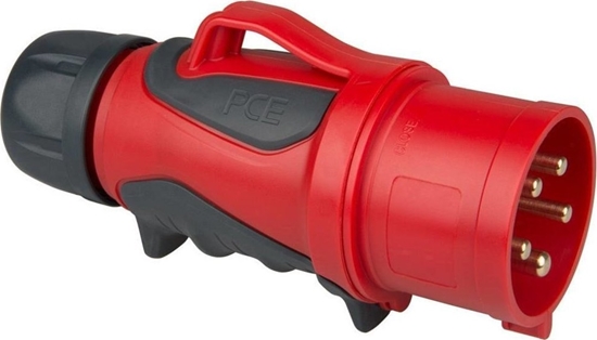 Picture of PCE Wtyczka przenona 32A 5P 400V 6h IP44/54 GRIP 0253-6