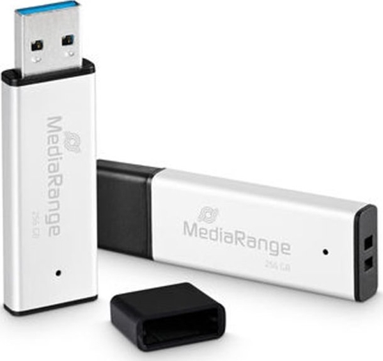 Изображение Pendrive Triton MediaRange MR1903 pami USB 256 GB USB Typu-A 3.0 Czarny, Srebrny