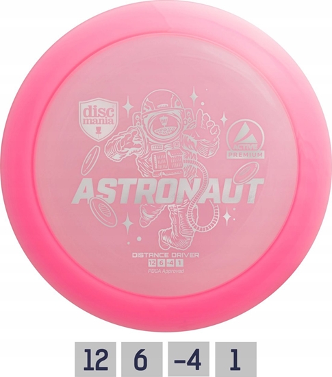 Picture of Pink Pink Diskgolfo diskas Distance Driver ASTRONAUT Active Premium Roin