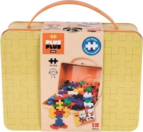 Изображение Plus Plus Klocki Plus Plus Big Basic Metalowa Walizka 70 elementów
