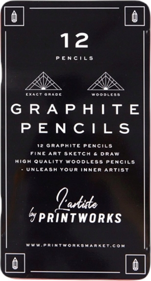 Picture of Printworks Printworks Color Pencils Graphite12 pcs