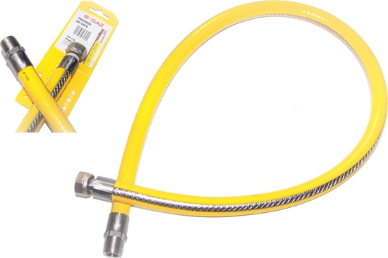 Picture of PROFITOR Przewód gazowy z nakrtk obrotow G 1/2 i kocówk GZ 1/2 Typ 112 GW/GZ L = 750