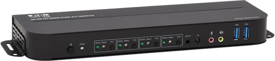 Picture of Przecznik Eaton Eaton Tripp Lite series HDMI USB KVM Switch 4-Port 4K 60Hz HDR HDCP 2.2 IR USB Sharing - KVM-/Audio-/USB-Switch - 4 x KVM/Audio/USB - 1 lokaler Benutzer - Desktop