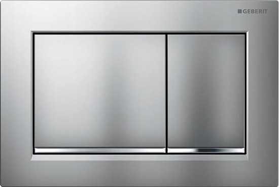 Изображение Przycisk spukujcy Geberit Przycisk uruchamiajcy Geberit Omega30, przedni, chrom mat, easy-to-clean [1/10]