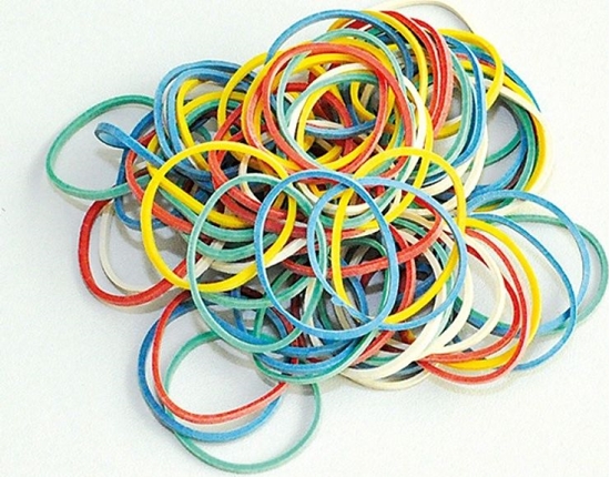 Picture of Q-Connect Gumki recepturki Q-CONNECT, 250g, rednica 25mm, mix kolorów