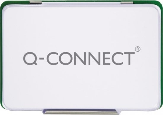 Изображение Q-Connect Poduszka do stempli Q-CONNECT, z tuszem, 110x70mm, metalowa, zielona