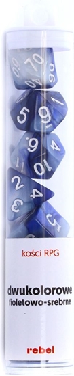 Picture of Rebel Komplet koci RPG Dwukolorowe - Fioletowo-srebrne