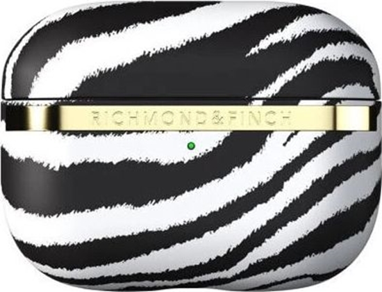 Picture of Richmond & Finch Etui ochronne Zebra do AirPods Pro czarno-biae