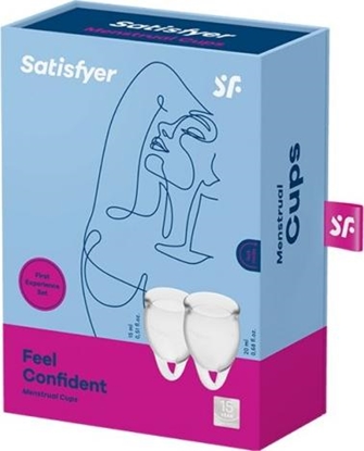 Изображение Satisfyer SATISFYER_SET Feel Confident zestaw kubeczków menstruacyjnych 15ml + 20ml Transparent