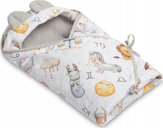 Изображение Sensillo OTULACZ MULINOWY DO FOTELIKA - ZODIAK SZARY