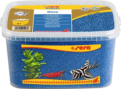 Attēls no Sera wirek do akwarium Gravel Blue O 2 - 3 mm 3 l, niebieski