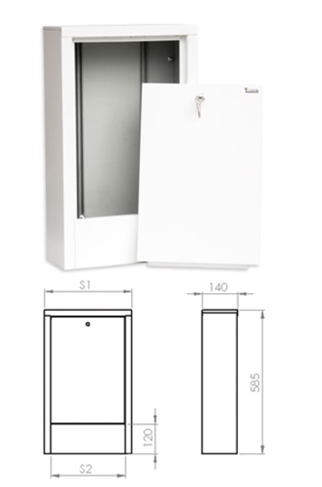 Picture of SiGMA-Li Szafka nadtynkowa 12 sekcje - SZN-5