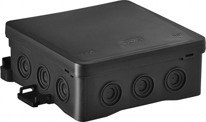 Picture of Simet Puszka nacienna 100x40x100mm z dawnic zintegrowan samozatrzaskowa seria FASTBOX&ampHOOK czarna IP54 NS7 35349107