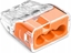 Picture of Simet Szybkozczka wciskana do drutów 3x 0,75-4mm2 32A 1opak.=10szt. Simet Ideal SCP3 B10 88001008 transparentna/pomaraczowa