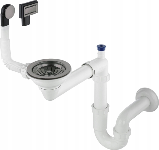 Изображение Syfon Deante Syfon do zlewozmywaka granitowego 1-komorowego - Space-Saver