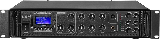 Изображение System przekazu sygnau AV HQM WZMACNIACZ HQM2250BC RADIO FM/MP3/BLUETOOTH 250W
