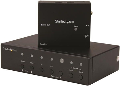 Picture of System przekazu sygnau AV StarTech Extender VGA, DisplayPort, HDMI, Cat5 (STDHVHDBT)