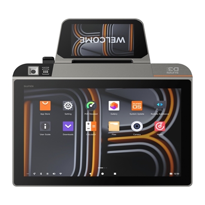 Attēls no Terminal D3 Mini GMS, Android 13, 10.1+4 cali, 3/32GB, 1 MP camera, 4G, Finger sensor, 80 mm printer, Scanner