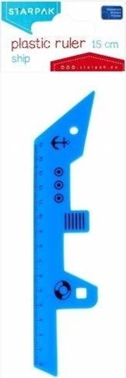 Picture of Starpak Linijka plastikowa 15cm Statek