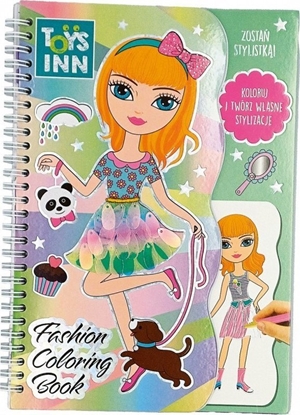 Attēls no Stnux Fashion Coloring Book Kolorowanka z naklejkami Moda 8523 STNUX