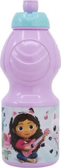 Изображение Stor Sportowa butelka / Bidon STOR 21232 400 ml Koci Domek Gabi (róowa)