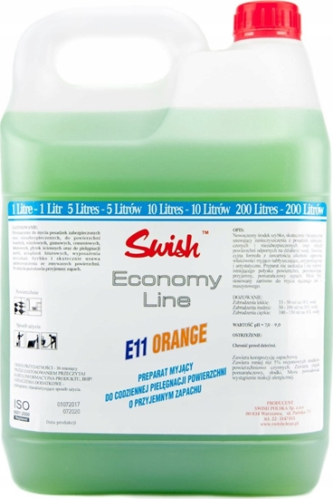 Picture of Swish E11 5L - E11 ORANGE 5L preparat do codziennej pielgnacji powierzchni