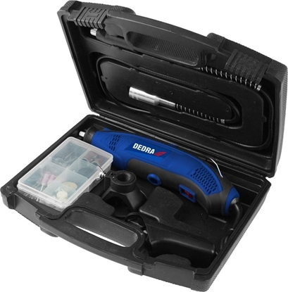 Изображение Szlifierka Dedra Miniszlifierka 170W - zestaw z akcesoriami 44 szt, walizka