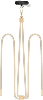 Attēls no Tech-Protect TECH-PROTECT C2S ROPE CROSSBODY STRAP BEIGE/GOLD