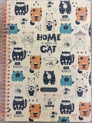 Picture of Teka Koonotatnik A5/80K kratka kraft Zabawne kotki