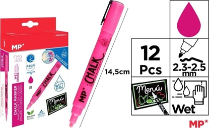 Picture of Teka Kreda w pynie róowa (12szt)