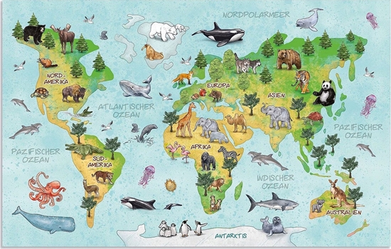 Изображение Teka Podkadka na biurko dwustronna - Mapa ¶wiata