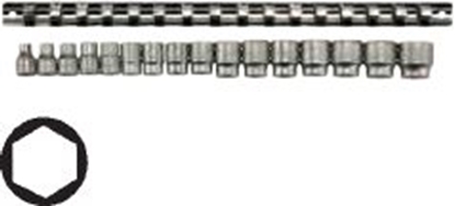 Изображение Teng Tools Zestaw nasadek 6-ktnych 3/8" 7-22mm 17szt. (116660101)