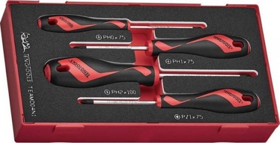 Изображение Teng Tools ZESTAW WKRTAKÓW KRZYOWYCH TEAMD04N1, 4SZT. (1 KPL)