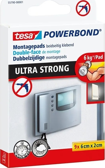 Picture of Tesa tesa Powerbond Montagepads Ultra Strong 9 St. 0,06m 20mm